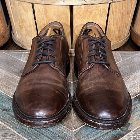 Frye Jones Burnished Brown Leather Lace-Up Derby Oxfords Shoes Mens Size 11 main image 6